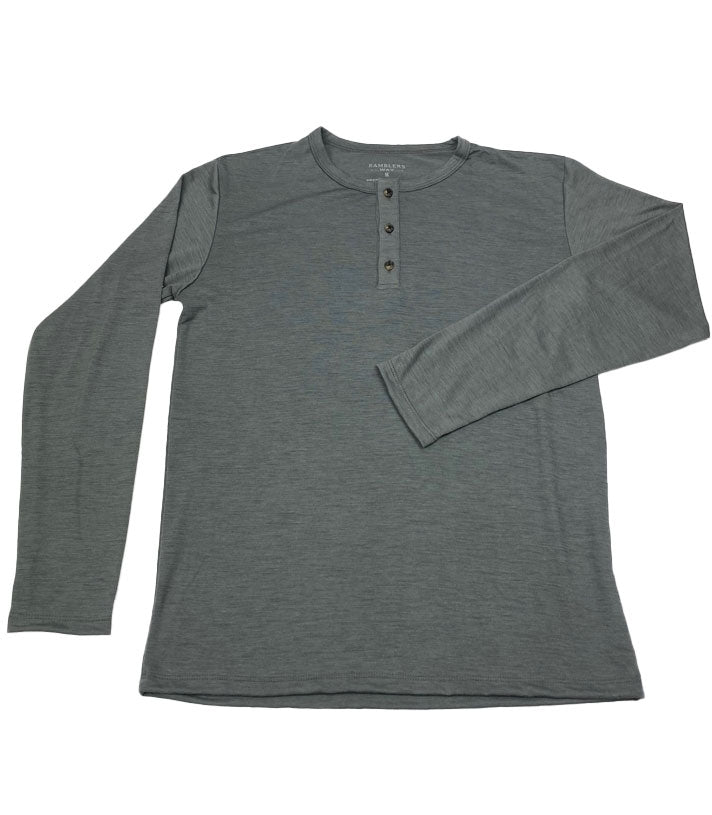 Merino wool henley short on sale sleeve