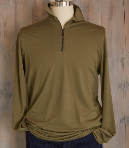 Wool Quarter Zip Pullover Made in USA | RAMBLERS WAY