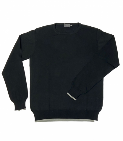 USA Crew Neck Wool Sweater Made in USA | RAMBLERS WAY